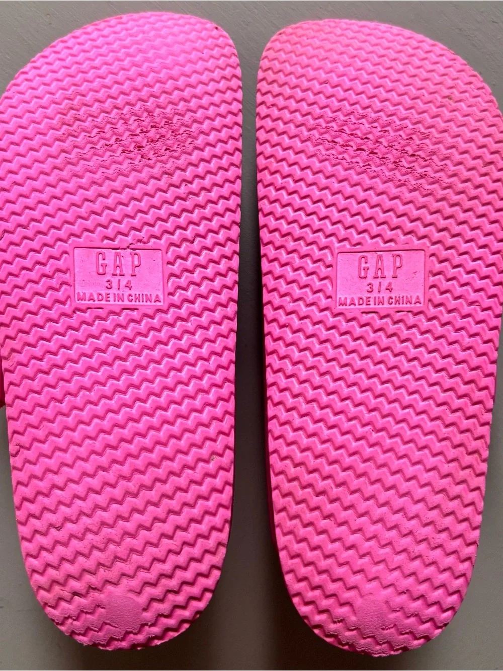 GAP Kids Standout Pink Double Buckle Slides EVA Sandals